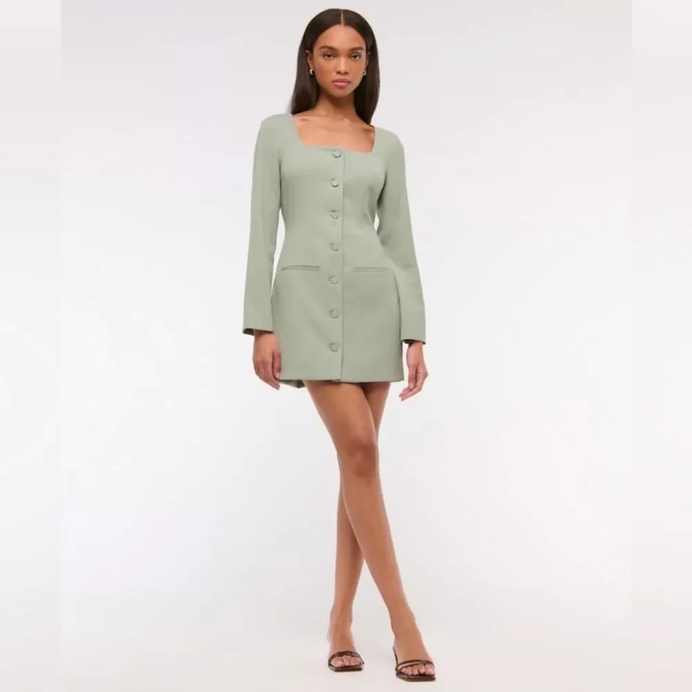 NWT Abercrombie & Fitch Mara Longsleeve Mini Dress - Picture 1 of 3